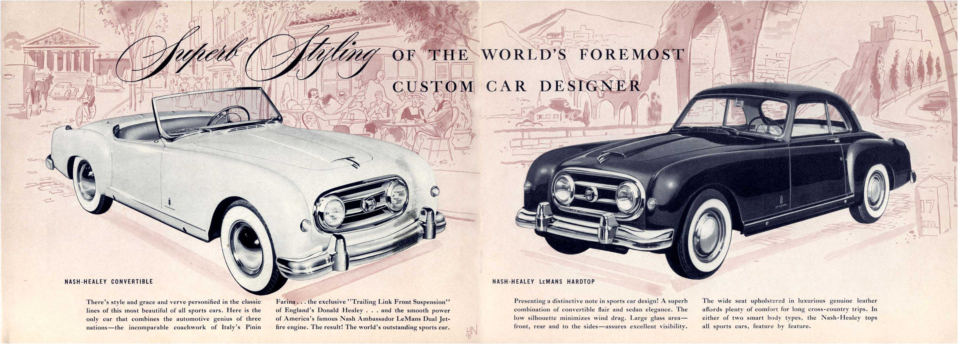 1953 Nash-Healey Brochure Page 1